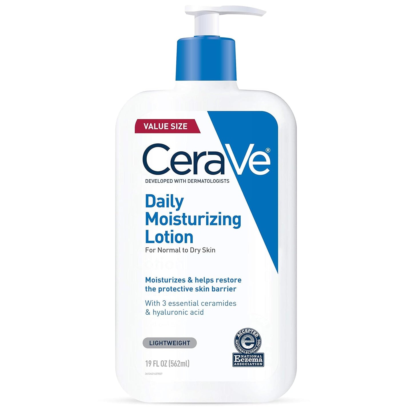 CeraVe Daily Moisturizing Lotion, 19 Ounce | Hydrating Body and Face Moisturizer for Dry Skin with Hyaluronic Acid and Ceramides