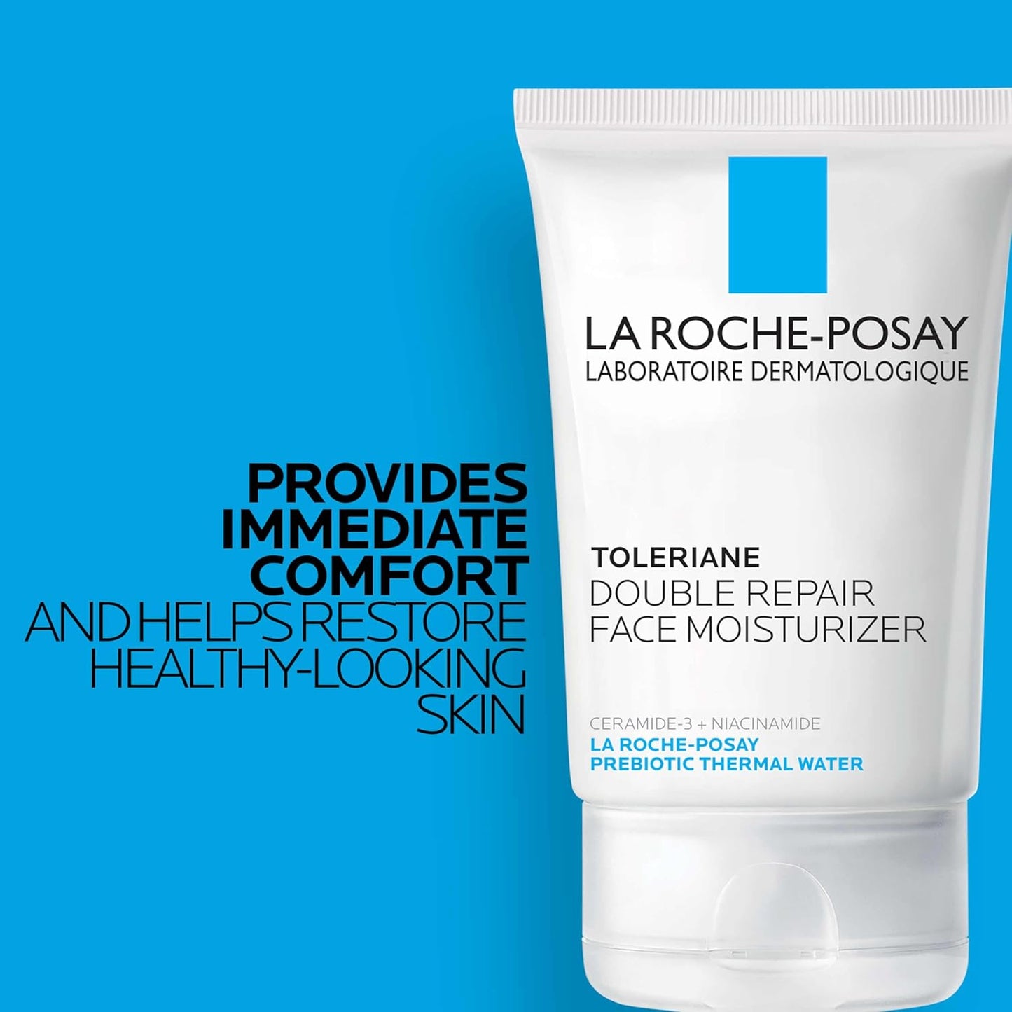 La Roche-Posay Toleriane Skin Care Set - Double Repair Face Moisturizer 100ml & Purifying Foaming Facial Cleanser 50ml | Oil-Free Moisturizer & Face Wash for Oily Skin, Niacinamide-Infused