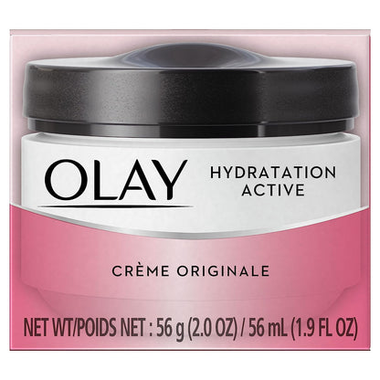 Olay Active Hydrating Face Moisturizer, 1.9 fl oz | Nourishing Daily Cream for All Skin Types