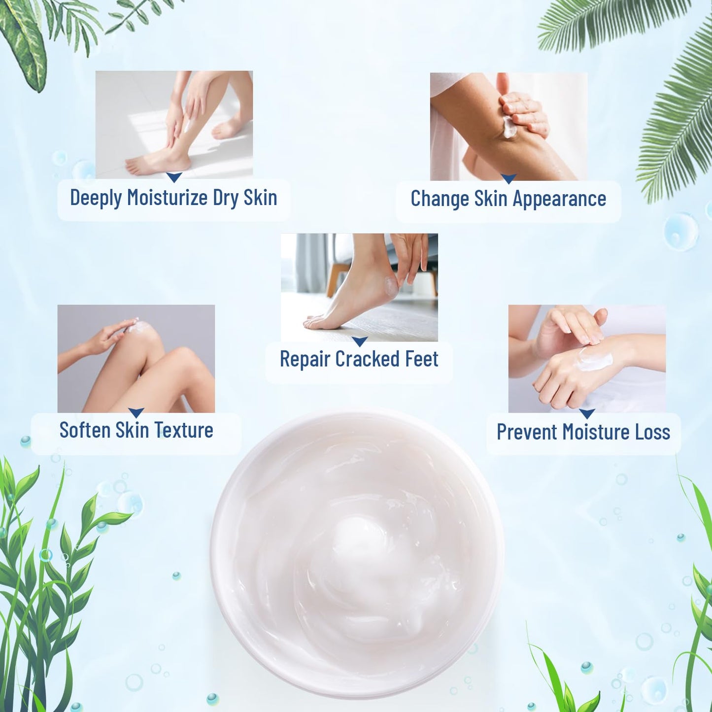 Urea Cream 40% - Intensive Foot & Hand Cream for Dry, Cracked Skin, Maximum Strength Urea Lotion for Feet