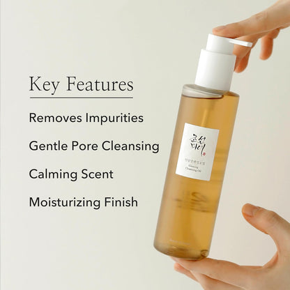 Beauty of Joseon Ginseng Cleansing Oil | Waterproof Makeup Remover for Sensitive & Acne-Prone Skin, Korean Skincare for Men & Women, 210ml (7.1 fl.oz)