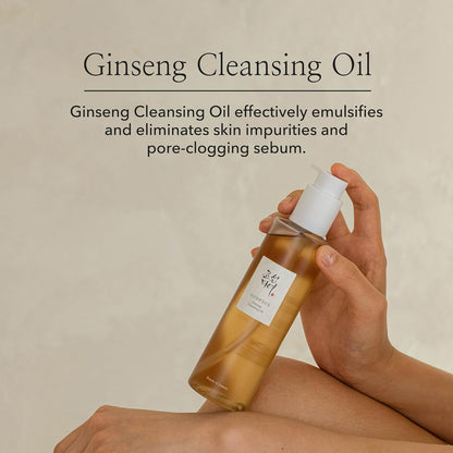 Beauty of Joseon Ginseng Cleansing Oil | Waterproof Makeup Remover for Sensitive & Acne-Prone Skin, Korean Skincare for Men & Women, 210ml (7.1 fl.oz)