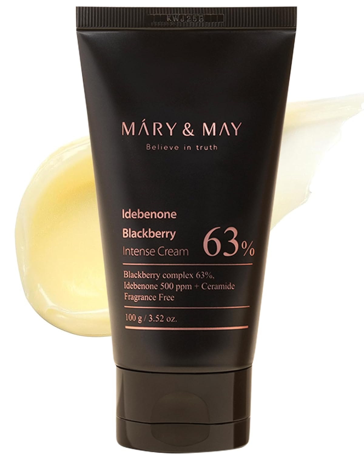 Mary&May Idebenone Blackberry Intense Hydration Cream, 3.52 oz. – Advanced Face Moisturizer with Niacinamide, Ceramide & Hyaluronic Acid for Deep Moisture & Antioxidant Protection