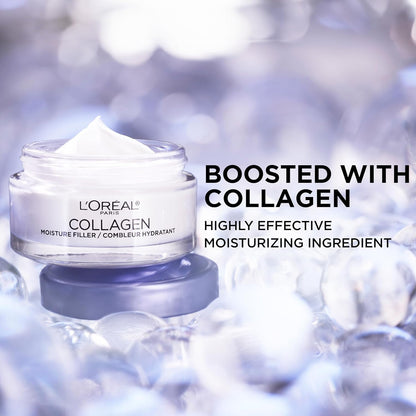 L’Oreal Paris Collagen Daily Face Moisturizer: Anti-Aging Cream to Reduce Wrinkles and Provide Intense Hydration, 1.7 oz