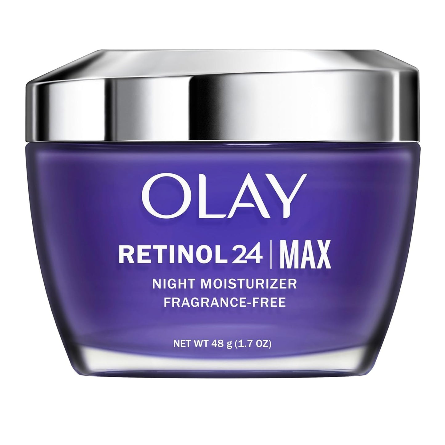 Olay Retinol 24 Max Night Moisturizer, 1.7 oz | Hydrating Retinol Face Cream, Fragrance-Free & Non-Greasy Formula