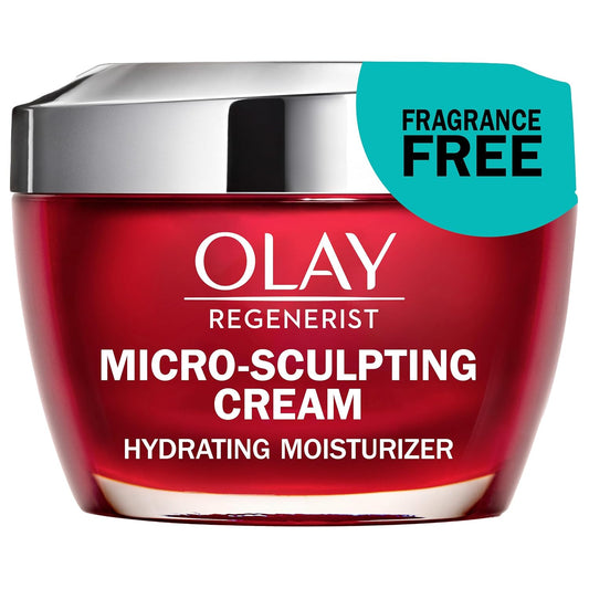 Olay Regenerist Micro-Sculpting Face Moisturizer, 1.7 oz | Fragrance-Free Anti-Aging Cream for Firming and Hydration