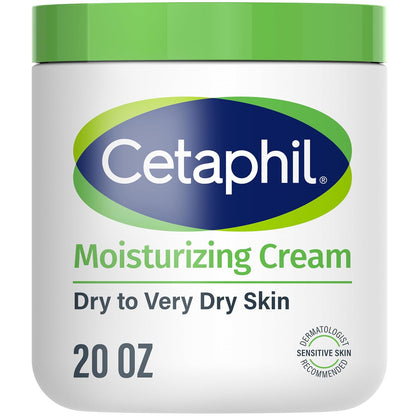 Cetaphil Hydrating Face & Body Moisturizer Cream, 20 oz | For Dry to Very Dry, Sensitive Skin | Fragrance-Free & Non-Comedogenic