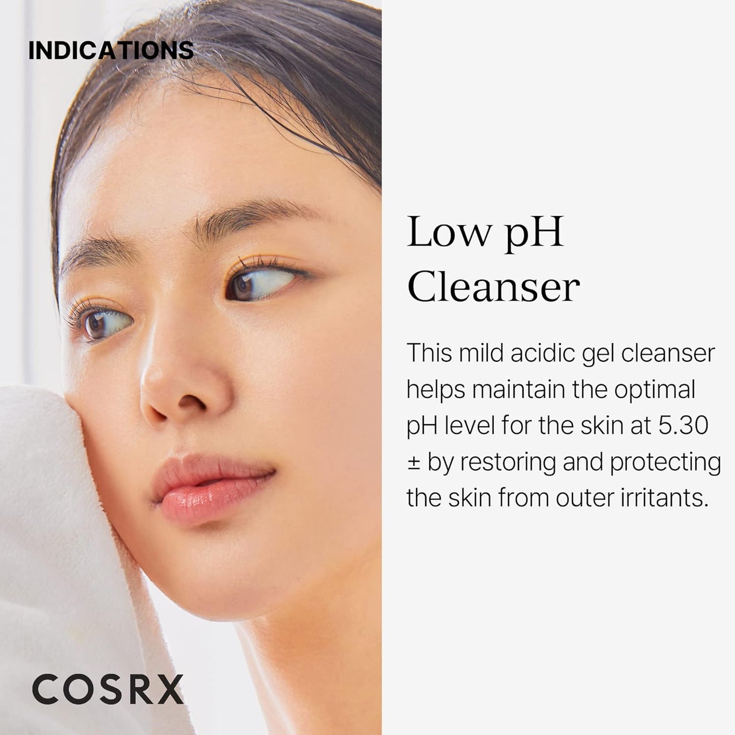 COSRX Low pH Good Morning Gel Cleanser – 5.07 fl. oz | Daily BHA Face Wash for Sensitive Skin, pH-Balancing, Gentle Korean Skincare