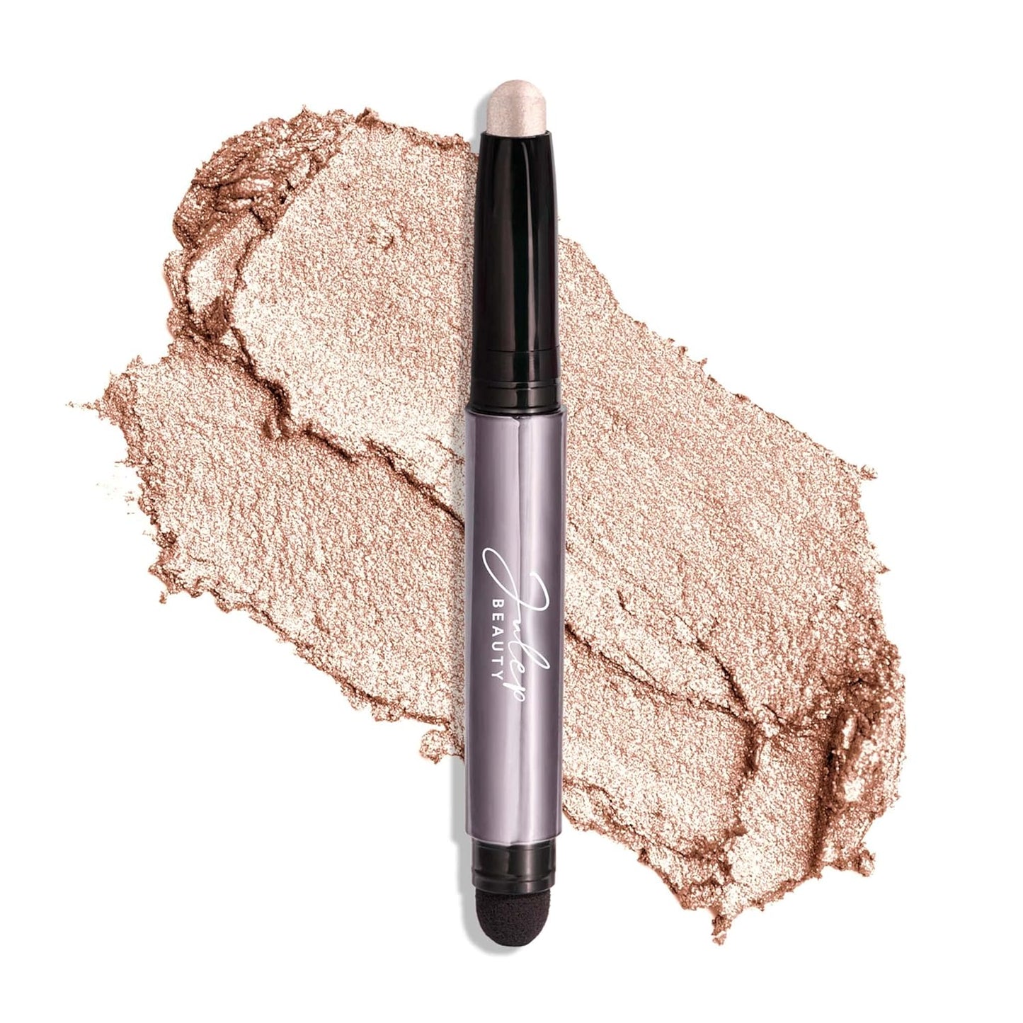 Julep Eyeshadow 101 Crème-to-Powder Waterproof Stick – Pearl Shimmer, Long-Lasting, Crease-Proof, Light Golden-Beige with Built-In Smudger