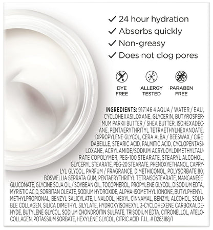 L’Oreal Paris Collagen Daily Face Moisturizer: Anti-Aging Cream to Reduce Wrinkles and Provide Intense Hydration, 1.7 oz