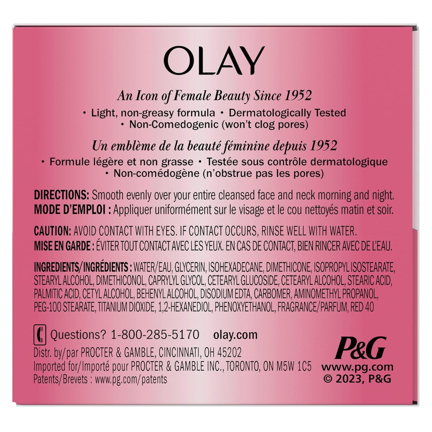 Olay Active Hydrating Face Moisturizer, 1.9 fl oz | Nourishing Daily Cream for All Skin Types