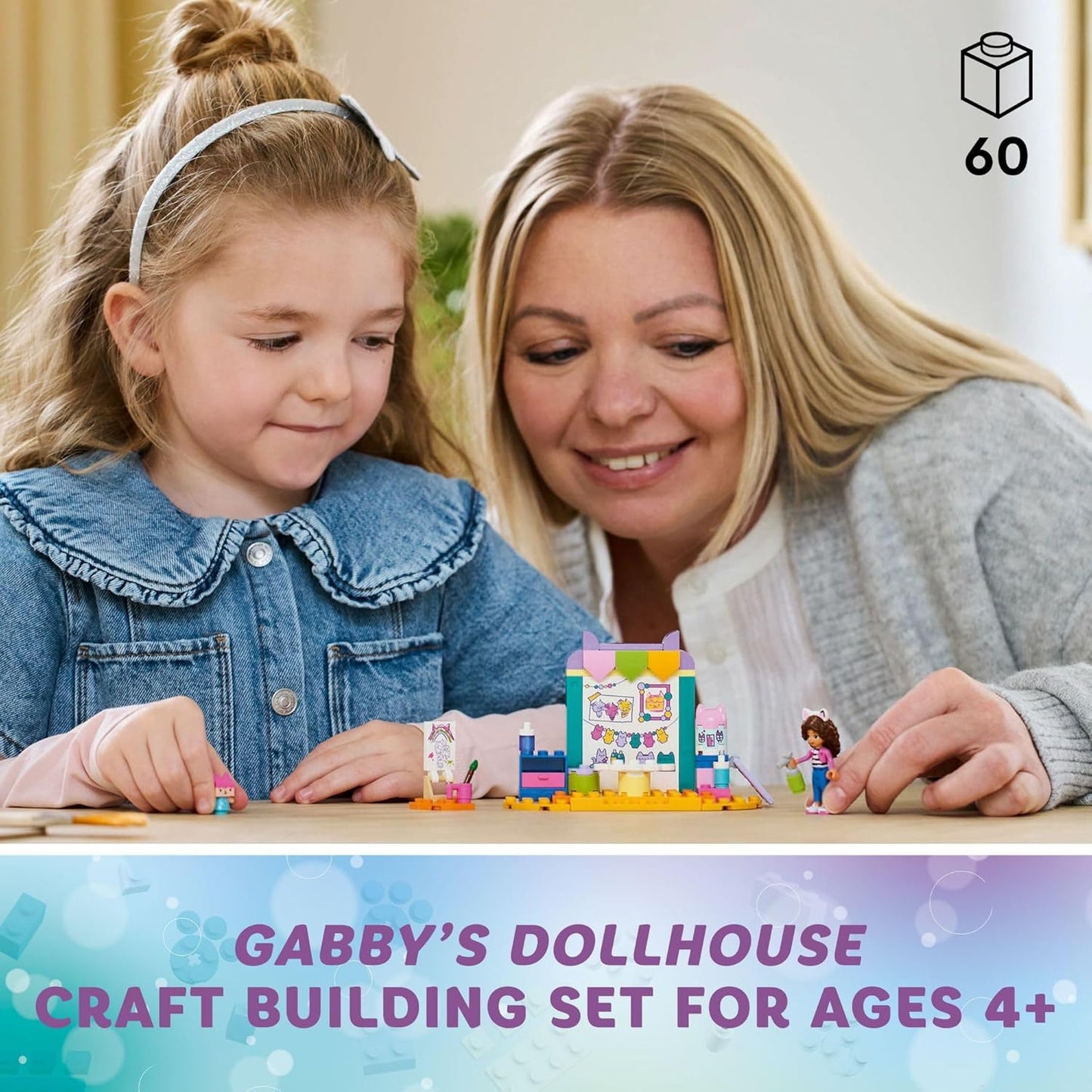 LEGO Gabby's Dollhouse Crafting with Baby Box Building Set – Pretend Play Toy Figures & Playset for Kids Aged 4+, Perfect Birthday Gift for Girls & Boys, 10795