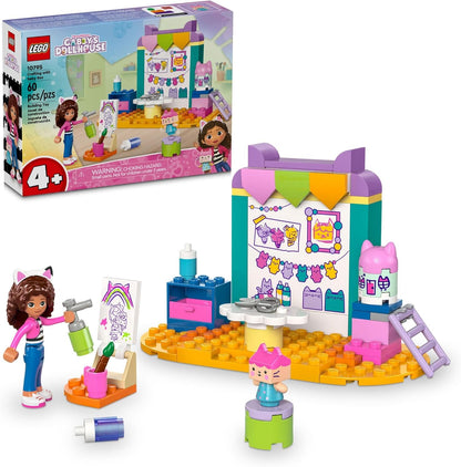 LEGO Gabby's Dollhouse Crafting with Baby Box Building Set – Pretend Play Toy Figures & Playset for Kids Aged 4+, Perfect Birthday Gift for Girls & Boys, 10795