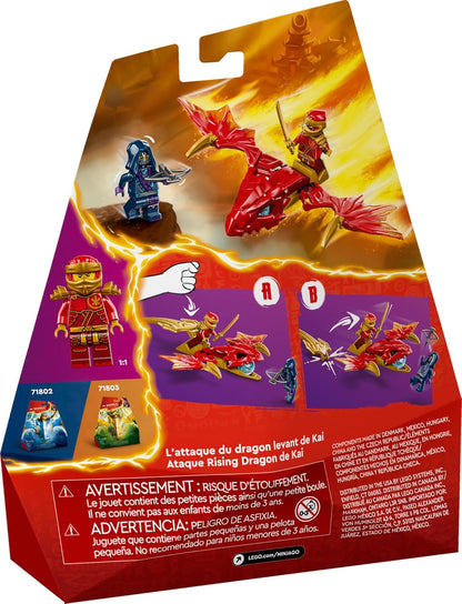 LEGO NINJAGO Kai’s Rising Dragon Strike Building Set – Ninja Battle Playset with Kai Minifigure, Perfect Gift for Kids Aged 6+ and Ninja Fans, 71801