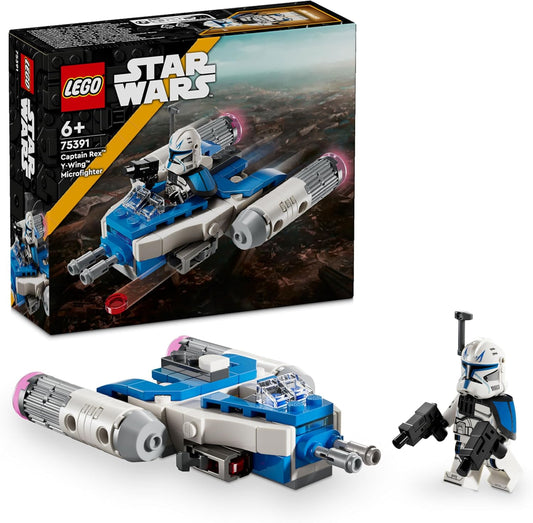 LEGO Star Wars: The Clone Wars Captain Rex's Y-Wing Microfighter – Collectible Brick Building Ship, Perfect Gift for Kids Aged 6+, 75391