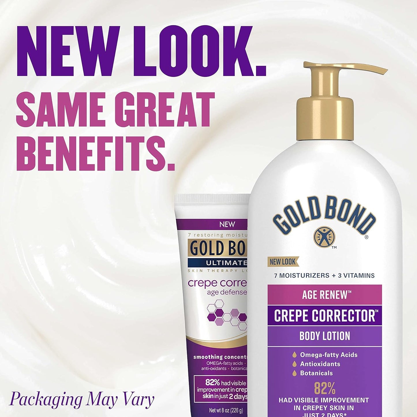 Gold Bond Age Renew Crepe Corrector Body & Face Lotion, 14 oz | Replenishing & Smoothing Formula for Aging Skin