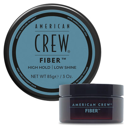 American Crew Men's Hair Fiber, High Hold & Low Shine Hair Styling Cream, 3 oz