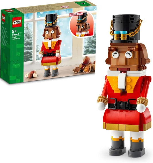 LEGO Nutcracker Building Set – Festive Holiday Toy for Creative Play and Home Decoration, Perfect Gift for Kids and Adults, 40640