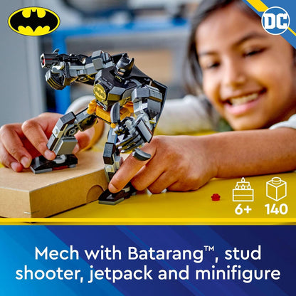 LEGO DC Batman: Batman Mech Armor Super Hero Toy – Collectible Robot Action Figure with Batman Minifigure, Creative Gift for Kids & Batman Fans Aged 6+, 76270