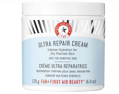 First Aid Beauty Ultra Repair Cream: Intense Hydration Face & Body Moisturizer with Whipped Colloidal Oatmeal – Clinically Proven to Strengthen Skin Barrier in 7 Days, 6 oz