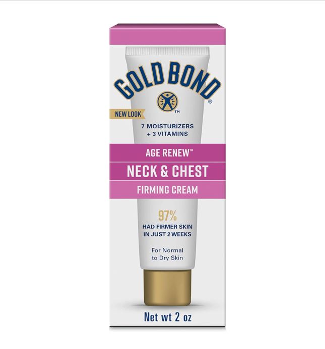 Gold Bond Age Renew Neck & Chest Firming Cream, 2 oz | Clinically Tested Anti-Aging Skin Firming Formula